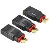YUNIQUE GREEN-CLEAN-POWER - Adattatore 3 Pezzi T-deans Maschio a TRX Femmina per RC | Connettore Caricabatterie USB 7.4V | Compatibile Con Batterie Lipo per Modellismo Dinamico