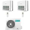 Hisense Climatizzatore Condizionatore Hisense Console Serie Turbo R32 Dual Split Inverter 18000 + 18000 BTU con U.E. 3AMW72U4RJC NOVITÁ Classe A++/A+