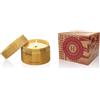 ALCEA Srl Himalaya Candela Artigianale Box Bamboo Seta | Naturale Ecologica | 100 g
