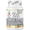 OPTIMA NATURALS Srl Zinco 15mg | Sistema Immunitario Capelli Unghie Optima Colours of Life | 120 Compresse