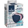 MUSK MEDIKAL TEKSTIL PLASTIK MUSK MASCHERINA FFP2 BLACK10PZ