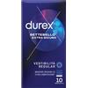 RECKITT BENCKISER H.(IT.) SpA Durex Settebello Extra Sicuro | Preservativi Extra Lubrificati Vestibilità Regular | 10 Profilattici