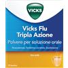 PROCTER & GAMBLE SRL Vicks Flu Tripla Azione | Bustine Influenza e Raffreddore | 10 Bustine