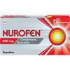 RECKITT BENCKISER H.(IT.) SpA Nurofen 400mg | Analgesico Antinfiammatorio Ibuprofene | 12 Compresse Rivestite