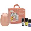 HP ITALIA Srl Purae Kit Blossom Rosa | Diffusore + 3 Oli Essenziali Bio | 100ml