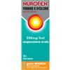 RECKITT BENCKISER H.(IT.) SpA Nurofen Febbre e Dolore 200mg/5ml | Sciroppo Antipiretico Analgesico Bambini | Gusto Arancia 100ml