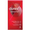 RECKITT BENCKISER H.(IT.) SpA Durex Supersottile | Preservativi Sottili Vestibilità Regular | 6 Profilattici
