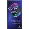 RECKITT BENCKISER H.(IT.) SpA Durex Lunga Durata | Preservativi Ritardanti Vestibilità Regular | 6 Profilattici