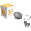 ALCEA Srl Filtro Tisana Acciaio Inox Himalaya | Palla con Bulldog | 1 Pezzo