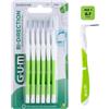 SUNSTAR ITALIANA Srl GUM Bi-Direction | Scovolino Punta Ultrafine 0,7 mm | 6 Pezzi