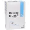 LABORATOIRES BAILLEUL S.A. Minoxidil Biorga 2% | Caduta Capelli Alopecia | 3 Flaconi 60ml