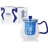 ALCEA Srl Himalaya Teiera Marella | Vetro Borosilicato Pyrex con Filtro in Vetro | 600 ml