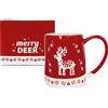 ALCEA Srl Himalaya Mug Merry Deer | Tazza in Gres con Manico | 600 ml