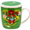 HP ITALIA Srl Neavita Infusiera Planteaing Love In Ceramica Con Filtro In Acciaio Verde 360ml