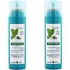 KLORANE (Pierre Fabre It. SpA) Shampoo Secco Klorane Menta | Detox e Freschezza | 2x150 ml