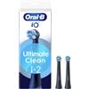 PROCTER & GAMBLE SRL Oral-B iO Ultimate Clean Black | Testine Ricambio Spazzolino Elettrico | 2 Pezzi