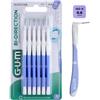 SUNSTAR ITALIANA Srl GUM Bi-Direction | Scovolino Interdentale Orientabile 0,6 mm | 6 Pezzi