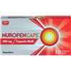 RECKITT BENCKISER H.(IT.) SpA NurofenCaps 400mg | Analgesico Antinfiammatorio | 10 Capsule Molli