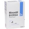LABORATOIRES BAILLEUL S.A. Minoxidil Biorga 5% | Caduta Capelli Alopecia | 3 Flaconi 60ml