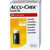 ROCHE DIAGN D.CARE Accu-Chek FastClix | Lancette Pungidito per Glicemia | 24 Pezzi