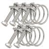 SEIWEI 70-76mm Fascette per Tubi a Doppio Filo, Clip per Tubi in Acciaio Inox 201, Morsetto Universale per Tubi di Impianto Idraulico Regolabile (Confezione da 5)