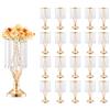 VEVOR Supporto per Fiori da Matrimonio in Cristallo, Alto 43 cm Centrotavola in Metallo per Matrimonio 20 Pezzi, Portafiori Dorati, Espositore Floreale per Tavoli, Cene di Nozze, Cerimonia, Compleanno