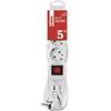 Emos Ciabatta elettrica Schuko tripla presa 5 m, con interruttore, se1315 - 1,5