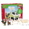 SCHLEICH Farm World | Set Iniziale Fattoria 42729 | Set con Capra, Mucca, Pecora e Gallo | Figure di Animali Dettagliate e da Collezione | Giocattolo Fattoria per Bambini dai 3 Anni | Set da 4 Pezzi