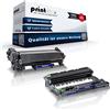 Print-Klex - Toner compatibile con Brother TN2420 & DR2400 MFC-L 2710 DN MFC-L 2710 DW MFC-L 2712 DN MFC-L 2712 DW, nero incolore, serie Office Print