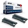 Print-Klex 2x Alternativo Cartucce Toner per Brother Hl 2020 Hl 2030 Hl 2030 R Hl 2032 Hl 2032 Dn Hl 2040 TN 2000 TN2000 Nero XXL Confezione Doppia - Toner Plus Serie