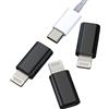 Kefiany Adattatore USB C A Lightning Maschio(Set di 3)tipo C Femmina Caricatore Rapido Connettore Presa Per IPhone Telefono Certificato Per Apple MFI Per IPad Cavo Trasferimento Ricarica Portatile Tablet