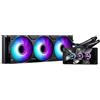 Phanteks Glacier One 360M25-LCD AIO Dissipatore a Liquido per CPU, Display IPS LCD HD da 6", 3 Ventole 120mm M25 Gen2 D-RGB, Base in Rame ad Alte Prestazioni, Compatibile con Intel & AMD, Nero