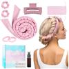 BUTBU Bigodino per Boccoli, Bigodina Fascia Capelli, Rosa