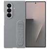 Samsung Silicone Case Cover con cavalletto per Galaxy Z Fold7, 2 pellicole schermo anteriore incluse, Gray