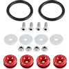 Akozon kit fissaggio sgancio rapido paraurti arancio + Kit di aggancio rapido per vano motore/rondella paraurti in lega di alluminio per auto(06)