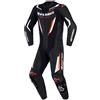 Alpinestars tuta intera in pelle Gp Force V2 - 1231 Nero Bianco Rosso Fluo