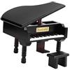 Bewinner Carillon in Legno a Forma di Pianoforte, Clockwork Antique Musical Box, (l8u)