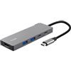 Trust Adattatore USB-C multiporta Trust Dalix in alluminio 5-in-1 26062 - F08925