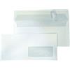 Blasetti Buste con finestra Blasetti Strip Laser - 90 g/m² bianco - 11x23 cm - conf. 500 pz - 0157 - F09332