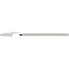 Bic Penna a sfera con cappuccio BIC Cristal Glacé punta M 1 mm - inchiostro nero - colore fusto argento - 302533 - F09028