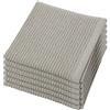 Now Designs Kitchen Dishcloths Ondulazione, Cotone, Grigio Londra, Set da 6, 6 unità