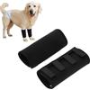 CAPASTEC Supporto per Articolazioni Zampe Anteriori Cane Nero 1 Paio SBR | Altezza 16.5 Cm, Larghezza 22 Cm, Per Danni, Artrosi, Allenamento, Antishock, Impermeabile, Autoadesivo, Compressione