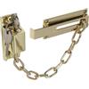 XFORT Catena Per Porta Con Serratura, Catena Di Sicurezza, Serrature Per Porte Interne, Limitatore Per Porta Per Privacy E Sicurezza, Meccanismo Di Blocco Per Sblocco A Chiave Esterna (Ottone lucido)