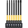 Eteamcan Set di punte di sicurezza Torx da 100 mm per cacciavite a stella Set di punte Torx magnetiche da 1/4 di azionamento lungo T10-T40 per avvitatori a percussione