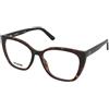 Love Moschino MOL670 086 | Occhiali da Vista Graduati | Plastica | Cat Eye | Marrone, Havana | Adrialenti
