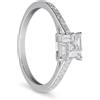 ALFIERI & ST. JOHN Anello in oro e diamanti baguette ct 0.38