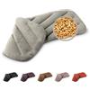 LESCHI XXL Cuscino termico per microonde (50x20cm), 100% cotone e grano biologico, cuscino riscaldante a 8 camere, grigio, ideale come fonte di calore per cervicale, spalla, schiena, collo