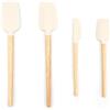 LWLWA Leccapentole Silicone, Resistente al Calore Spatola Cucina, 4 Pezzi