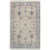 HAMID - Tappeto moderno in lana Ushak, tappeto da soggiorno per camera da letto, soggiorno, soggiorno, Beige (120 x 80 cm)