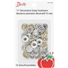 Dritz-Bottoni a Pressione in Metallo 1/2 12/Pkg-Nickel, a Forma di Cerchio